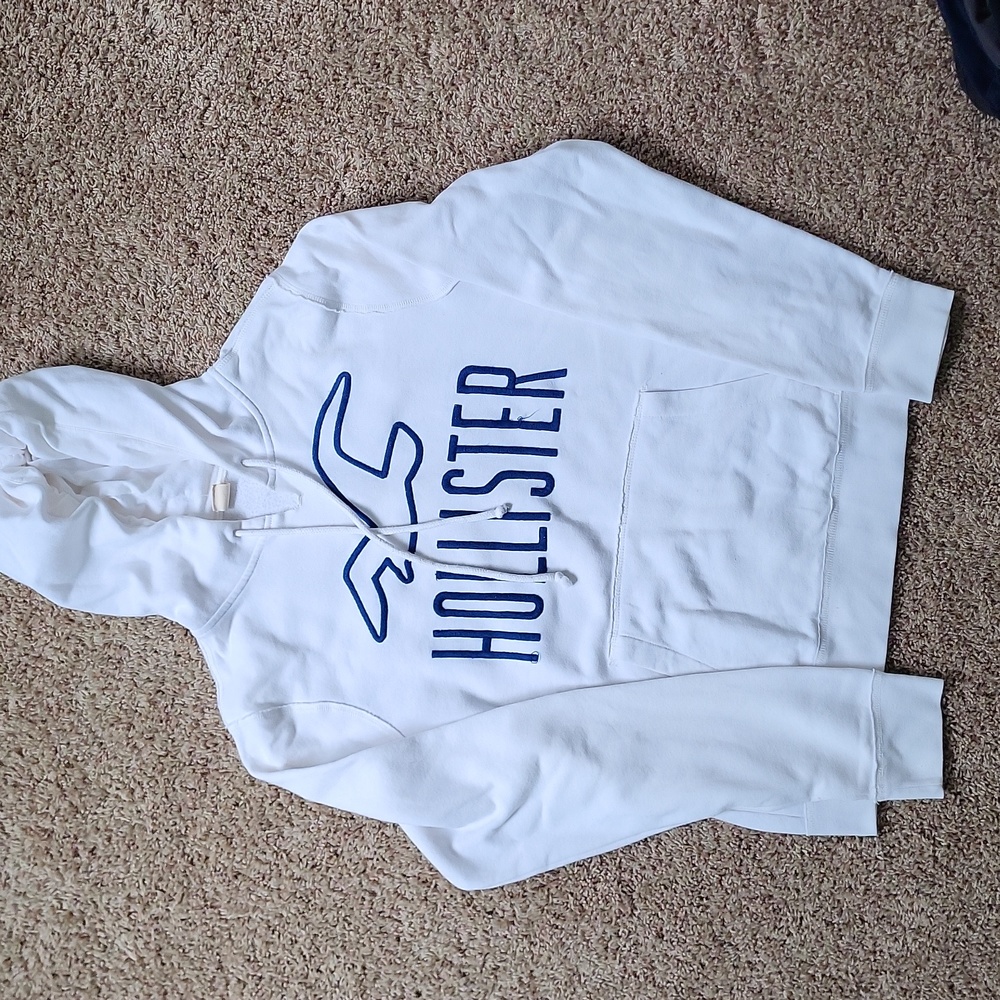 Hollister hoodie size Medium white